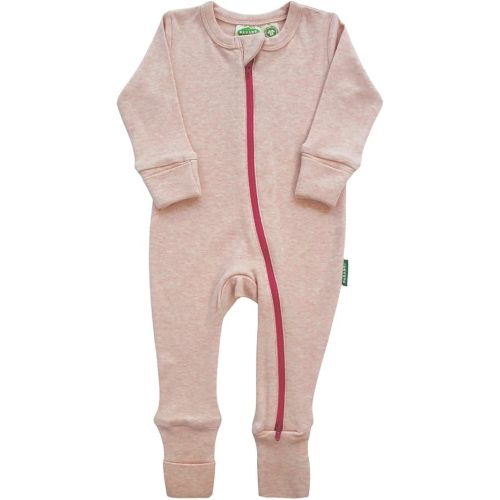 PARADE Organic Snuggle Soft Melange '2-Way' Zipper Romper