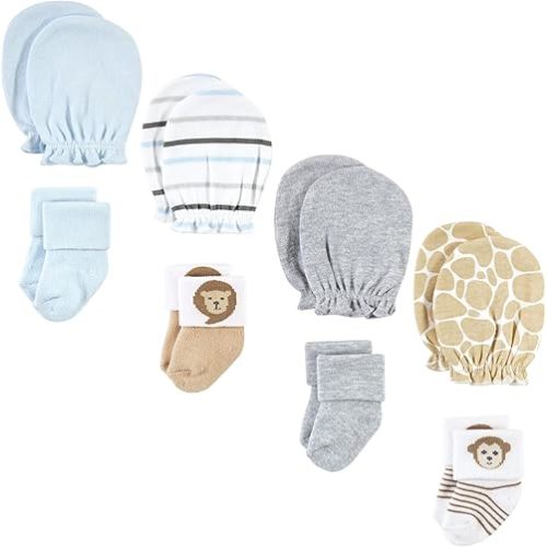 Hudson Baby baby-girls Socks and Mittens Set