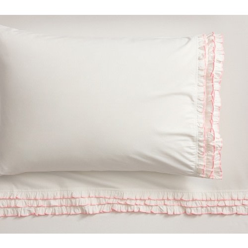 Clara Ruffle Organic Sheet Set