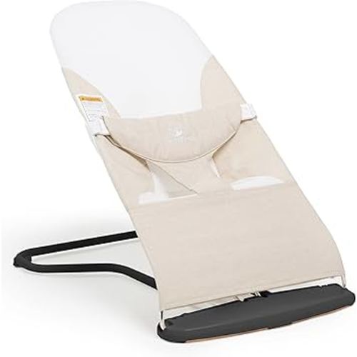 ComfyBumpy Ergonomic Baby Bouncer Seat - Safe, Portable Bouncing Chair with Adjustable Height Positions - Infant Bouncy Seat Perfect for Newborn Babies (Oatmeal)