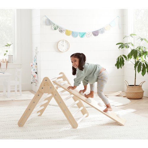 Lily & River Little Climber Pikler Triangle With Rockwall/Slide