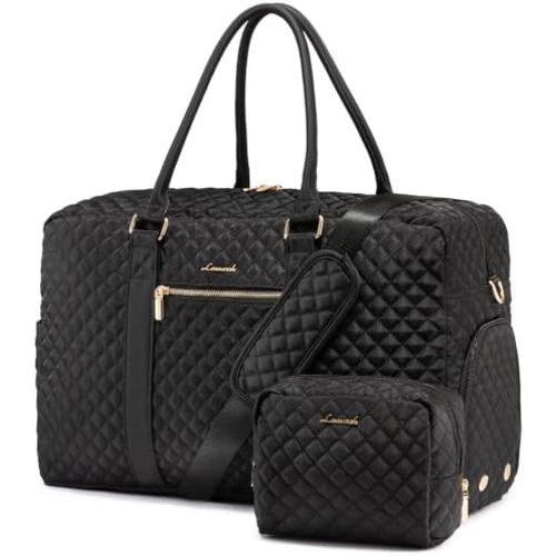 LOVEVOOK Travel Duffle Bag, Weekender Bags for Women with Laptop Compartment, Carry on Overnight Bag, Gym Duffel Bag