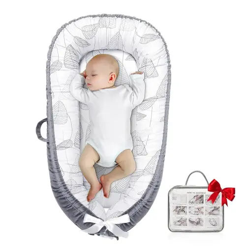 Baby Lounger Cover, protable Baby Lounger, Baby Snuggle Lounger me, Baby Gift, Adjustable Baby Lounger, line Leaves Baby Lounger
