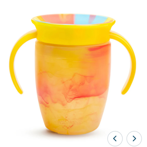 Miracle® 360° Tropical Swirl Trainer Cup, 7oz | Baby Drinkware | Munchkin
