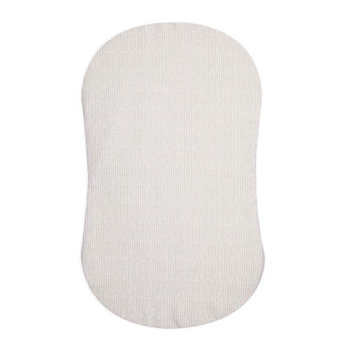 HALO - BassiNest Fitted Sheet 100% Cotton | Herringbone - Cream