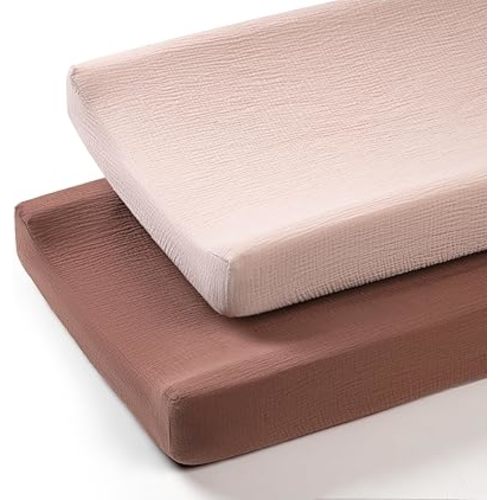 Termichy Muslin Changing Pad Covers: Baby Diaper Changing Table Covers - Changing Pad Sheets for Boys Girls