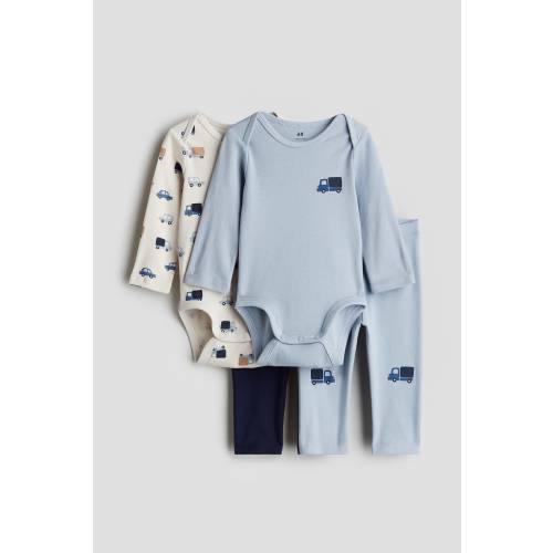 4-PIECE COTTON JERSEY SET