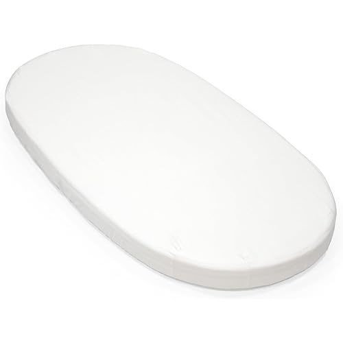 Stokke Sleepi Fitted Sheet V3, White - Compatible with Sleepi Bed V3 & Mattress V3-100% Fine Cotton Percale - Washable