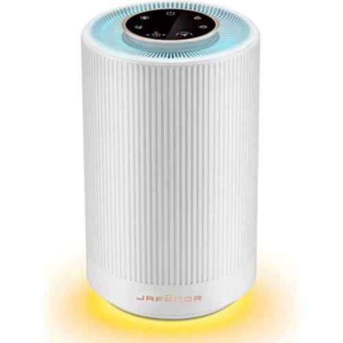 Jafanda Air Purifiers for Home bedroom,H13 True HEPA Coverage 450 sqft,23 dB Air cleaner with Brushless Motor,Effectively Remove Pollen Dust and Odor to Prevent Seasonal Air Diseases,Night Light