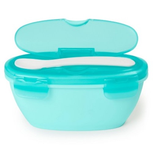 Skip Hop Easy-Serve Travel Bowl & Spoon - Teal