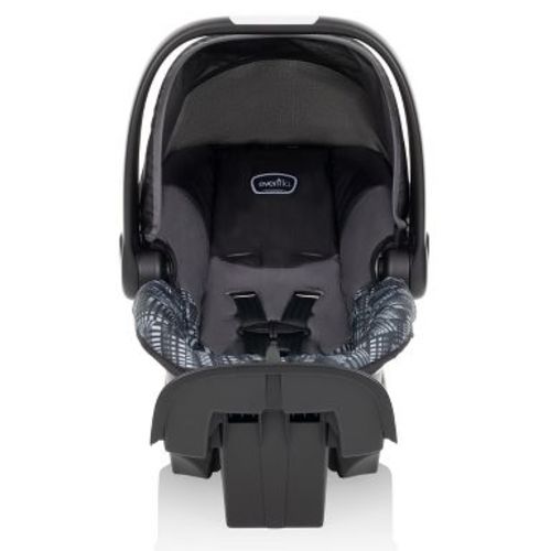 Evenflo NurtureMax Infant Car Seat - Brooklyn Gray: LATCH Compatible, Rear Facing, Base Included, Metal & Plastic