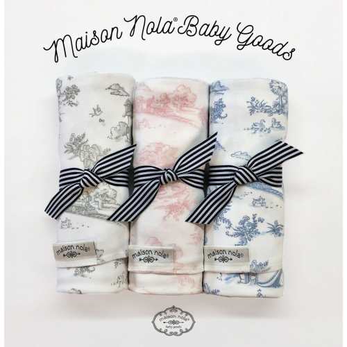 Storyland Toile Stretch Swaddle Blanket - Blue