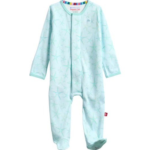 Magnetic Me Shine Bright Starfish Organic Cotton Footie | Nordstromrack