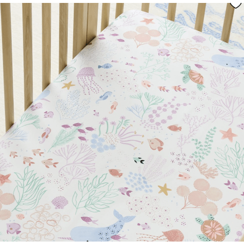 Sea creatures crib sheet