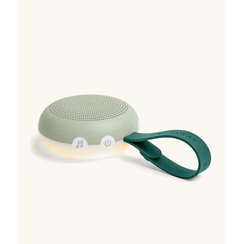 ergoPouch Drift Away Portable White Noise Machine, Sage – 7 Soothing Sounds, Adjustable LED Light, USB Rechargeable, Up to 48 Hours Battery Life – Promotes Deep, Restorative Sleep for Babies and Adults.