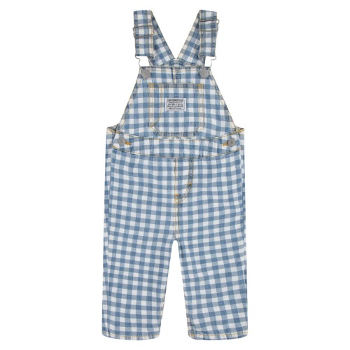 Cotton Gingham Overalls