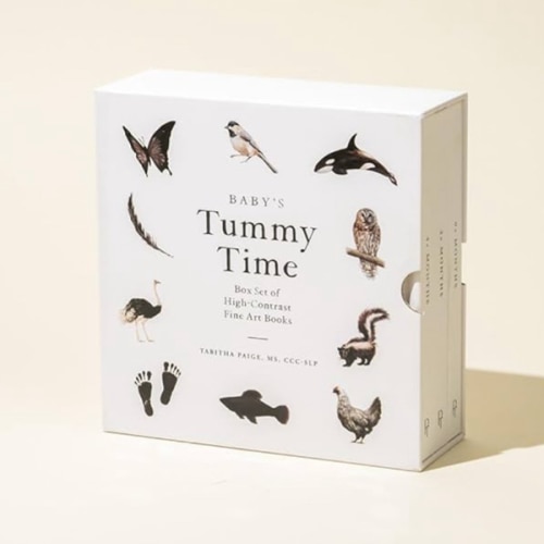Baby's Tummy Time Book Box Set: A 3-Book Box Set of High-Contrast Art for Visual Stimulation at Tummy Time (Our Little Adventures Series)