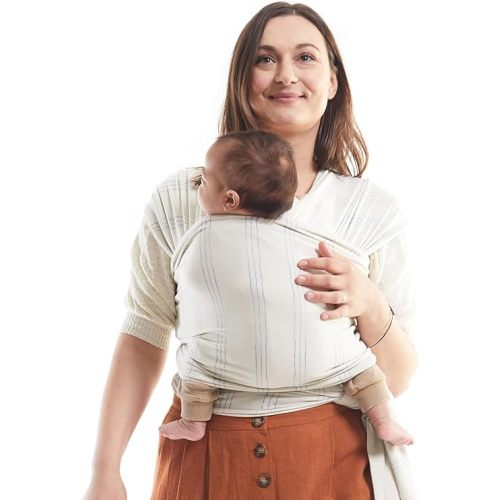 Boba Baby Wrap Carrier – Original Baby Sling Carrier for Newborns (7–35 lbs), Soft, Secure, Hands-Free & Ergonomic, Ideal for Comfortable Bonding, New Parents (Serenity Riviera)