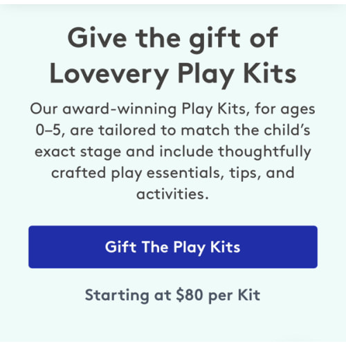Give the gift of Lovevery Play Kits | Lovevery