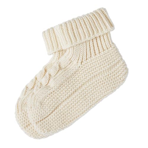POLO RALPH LAUREN Unisex-baby Baby's Bootie with Cable 1 Pair Pack Soft Cotton Comfort