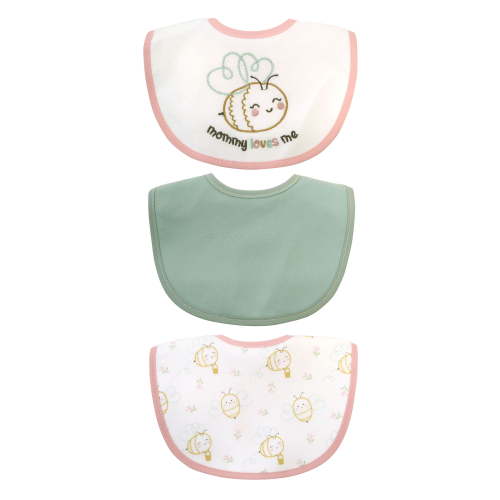 Parent's Choice Girl 3 Pack Mommy Loves Me Baby Bib