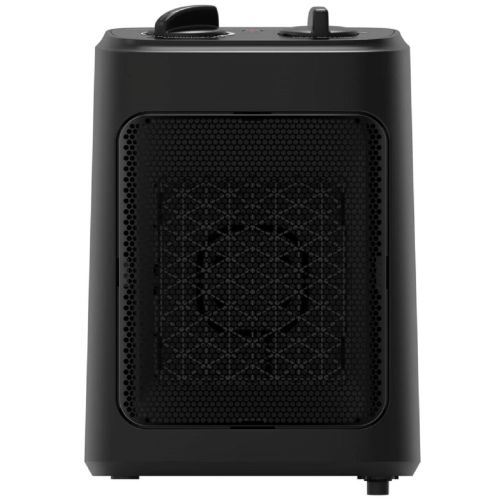 Mainstays 1500W Ceramic Fan-Force Electric Space Heater, Black, New