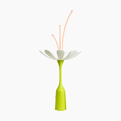 Boon Stem Bottle Drying Rack Accessory - White/Coral