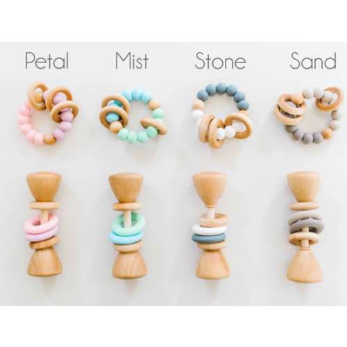 Classic Rattle + Teether Bundle Set - Sand