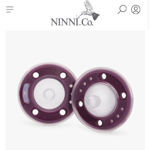 Ninni Pacifier Plum 2 Pack