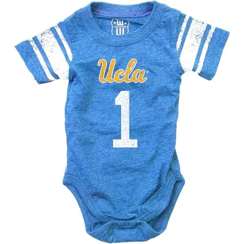 Wes and Willy Infant College Football Jersey One Piece Bodysuit