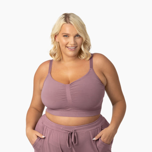 Kindred Bravely Sublime Bamboo Hands-Free Pumping Lounge & Sleep Bra - Twilight, Xx-Large-Busty