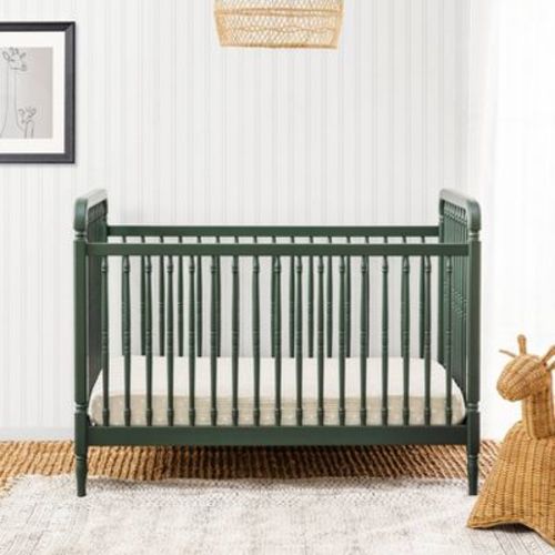 Namesake Liberty 3-in-1 Convertible Spindle Crib with Toddler Bed Conversion Kit - Forest Green