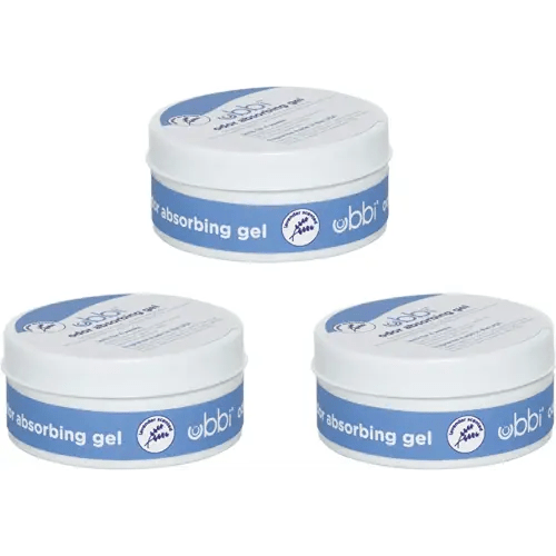 Ubbi Lavender Scented Absorbing Gel Value Pack - 3 Count Diaper Pail Odor Control for Baby Nursery