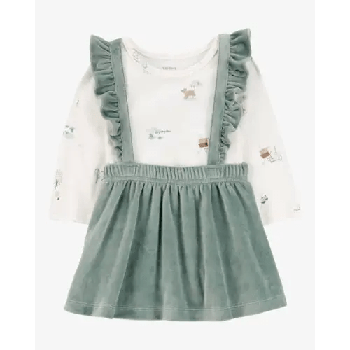 Baby 2-Piece Woodland Creatures Bodysuit & Velboa Jumper Set - Carter's | Carter's