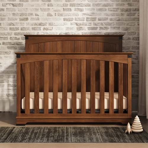 Redmond Full Panel 4 in 1 Crib, Coach Cherry | Convertible Cribs | Child Craft