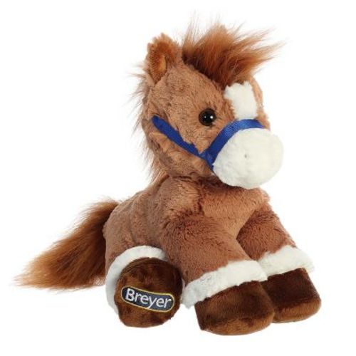 Aurora Small Bridle Buddies Chestnut Horse Breyer Exquisite Stuffed Animal Brown 8.5"