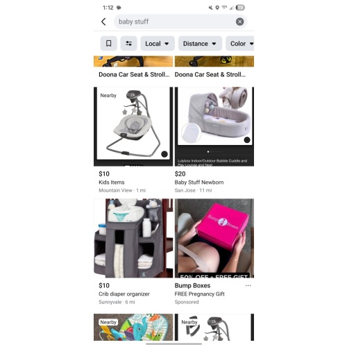 Facebook Marketplace/Ebay 2nd hand/Diaper fund