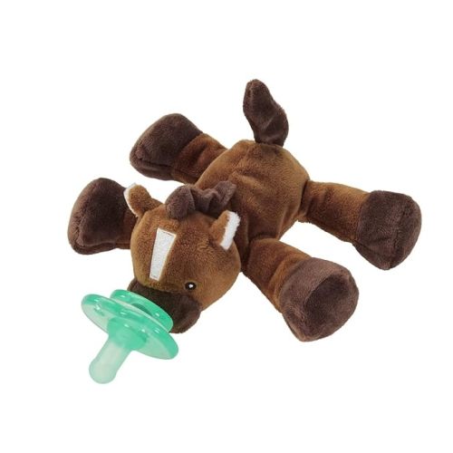 Nookums Paci-Plushies Buddies - Harmony The Horse Pacifier Holder - Adapts to Name Brand Pacifiers, Suitable for All Ages, Plush Toy Includes Detachable Pacifier