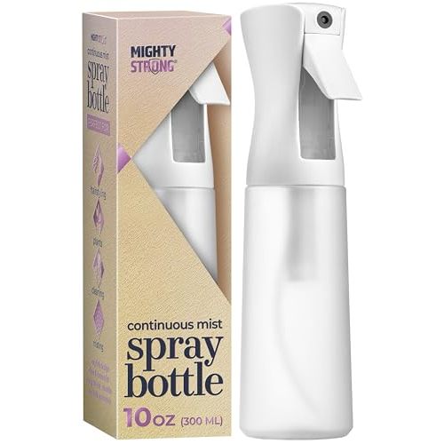 10 OZ Continuous Spray Bottles - Ultra Fine Mist Sprayer | Water Spray Bottle For Hair Stuff, Mister Spray Bottle For Plants Mister | Hair Spray Bottles For Hairstyling, Cleaning, Salons