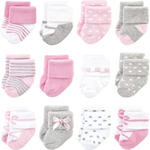Little Treasure Baby Girls' Newborn Socks