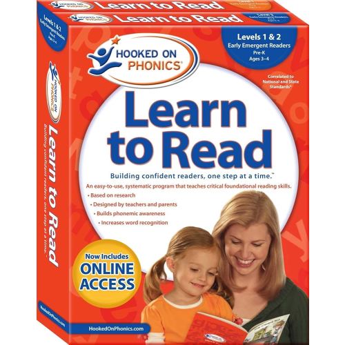 Hooked on Phonics Learn to Read - Levels 1&2 Complete: Early Emergent Readers (Pre-K | Ages 3-4) (1) (Learn to Read Complete Sets)