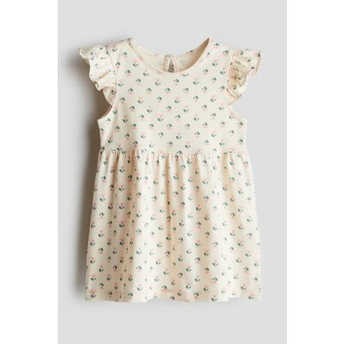 FLUTTER-SLEEVED DRESS