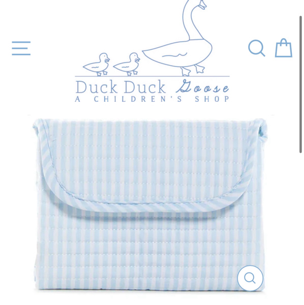 Blue Pimlico Stripe Quilted Changing Mat