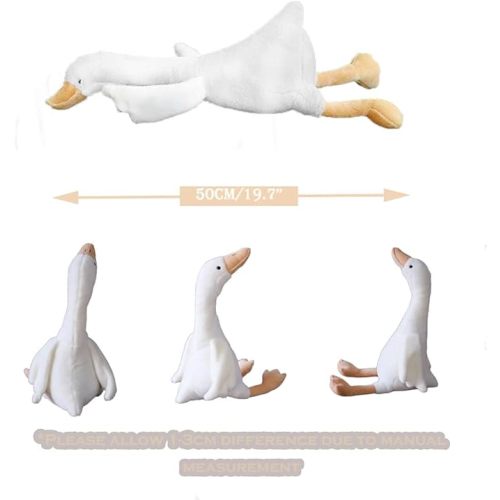CHELEI2019 19.7" Goose Stuffed Animal Plush Toy,White Swan Stuffed Animal Toy Gifts for Kids