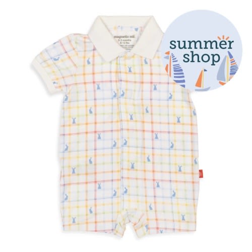 hopscotch modal magnetic romper 6-9 months