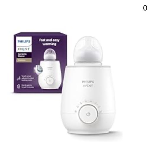 Philips Avent Premium Fast Bottle Warmer, with Smart Temperature Control, Water Bath Technology, Automatic Shut-Off, Model SCF358