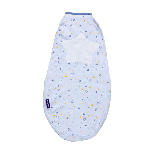 ClevaMama Swaddle to Sleep - Blue (0-3m)