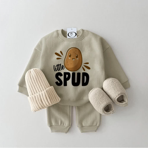 LITTLE SPUD Baby Potato Sweatsuit 2-piece Set