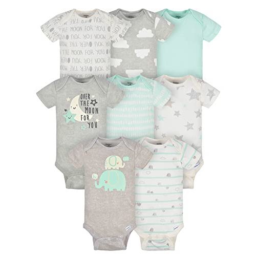 Gerber Baby 8-Pack Short Sleeve Onesie Bodysuits