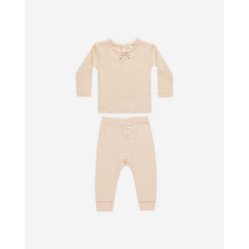 Pointelle Long Sleeve Tee + Legging || Shell
